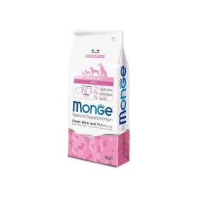 MINIMO 2 CONFEZIONI - Monge All Breeds Puppy & Junior Monoprotein Maiale Riso Patate Alimento Secco Completo per Cane 12 kg