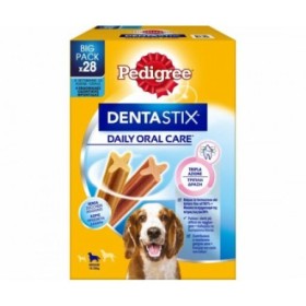 Pedigree Dentastix Daily Oral Care Tripla Azione Snack Per Igiene Orale Per Cani Medi  15 - 25 Kg Maxi Pack 28 Pezzi 720 Gr