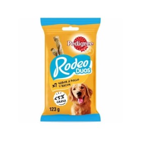 Pedigree Rodeo Duos Con Pollo e Bacon Snack CrocchettePer Cani 7 Pezzi Bustina 123 Gr