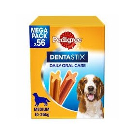Pedigree Dentastix Daily Oral Care Tripla Azione Snack Per Igiene Orale Per Cani Medi 15 - 25 Kg Mega Pack 56 Pezzi