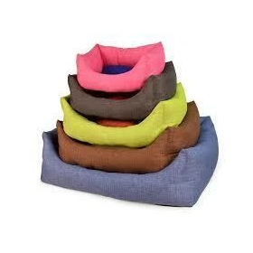 Leopet Cuccia Rodi Tinte Unite Assortite con Cuscino Estraibile 40×50 cm