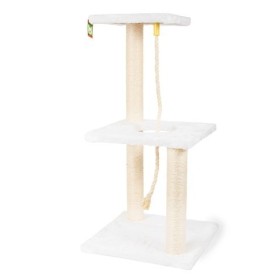 Farmcompany Tiragraffi a Due Piani Con Corda Per Gatti 39,5x39,5x88 Cm