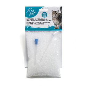 LeoPet Lettiera In Perle Per Il prelievo Delle Urine Feline Per Gatti Bustina da 200 Gr