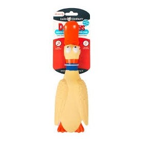 Farmcompany Dog Toys Anatra in Lattice Gioco Con Squeaker Per Cani Misura L 26 Cm 
