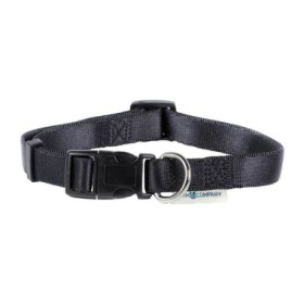 FarmCompany Collare Regolabile in Nylon Anti Inceppamento in Finitura Satinata Colore NeroTaglia L Misura  25mmx45-60cm