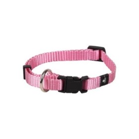 FarmCompany Collare Regolabile in Nylon Anti Inceppamento in Finitura Satinata Colore Rosa Taglia XS Misura 10mmx20-35cm
