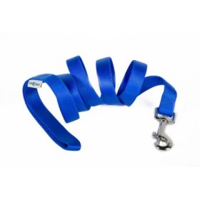 FarmCompany Guinzaglio in Nylon Colore Blu in Finitura Satinata Antigraffio Taglia  XS Misura 10 mm x 120 cm