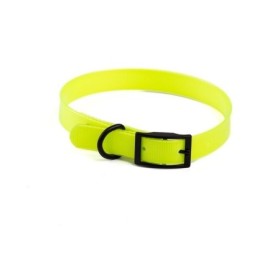 Collare Riflettente In Biothene Colore Giallo Neon Collare Per Cani Dimensioni 50 x 2 Cm