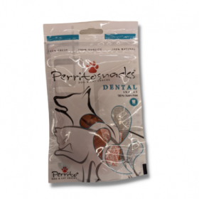 Perrito Dental Snacks Con Salmone Gluten Free Per Cani e Gatti di Piccola Taglia Bustina da 50 Gr 