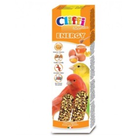 Cliffi Selection Energy Sticks Con Uova e Miele  Mangime Alimento  Completo Per Canarini da Compagnia Confezione da 60 Gr