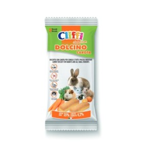Cliffi Selection Dolcino Alla Carota Biscotto Con Carota Mangime Per Conigli e Tutti i Piccoli Roditori 5 Biscotti 35 Gr