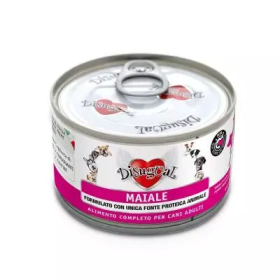 DISUGUAL Dog Mono Gusto Maiale Alimento Umido Completo per Cane Formato 150 g