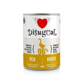 DISUGUAL Dog Mono Gusto Oca Alimento Umido Completo per Cane Formato 400 g