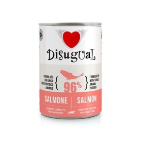 DISUGUAL Dog Mono Gusto Salmone Alimento Umido Completo per Cane Formato 400 g