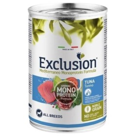 Exclusion Mediterraneo Adult Gusto Tonno Alimento Umido Completo per Cani Adulti di Tutte le Taglie Formato 400 g