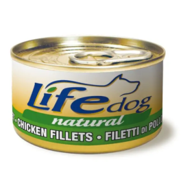 Life Dog Filetti di Pollo Gusto Pollo Alimento Umido Completo per Cane Formato 90 g