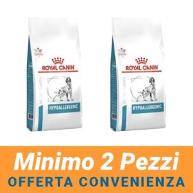 MINIMO 2 CONFEZIONI - Royal Canin Veterinary Health Nutrition Dog Alimento Secco Dietetico Supporto Allergie per Cane 7 Kg