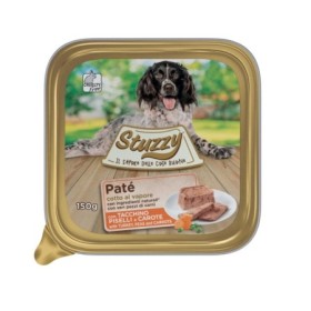 Stuzzy  Dog Patè Gusto Tacchino Alimento Umido Completo per Cani con Vitamine e Minerali Formato  Vaschetta 150 gr