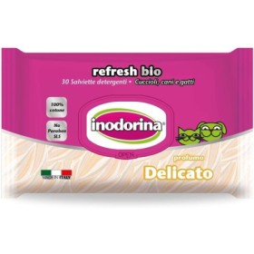 Inodorina Salviette Gusto Bio Delicato Funzione Deodorante e Idratante per Cuccioli Formato 30 pz