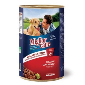 Morando Migliorcane Bocconi Manzo Alimento Umido Completo per Cane Adulto Formato 405 g