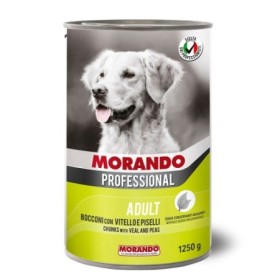Morando Migliorcane Bocconi Vitello e Piselli Alimento Umido Completo per Cane Adulto Formato 1 250 g