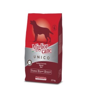Morando Migliorcane Crocchette Monoproteiche Manzo Alimento Secco Completo per Cani Adulti Media/Grande Taglia Formato 2,5 kg