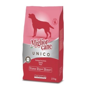 Morando Migliorcane Crocchette Monoproteiche Suino Cibo Secco Completo per Cane Adulto Media Grande Taglia 2,5 kg