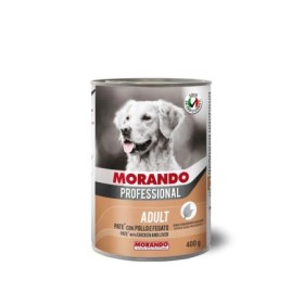 Morando Migliorcane Paté Gusto Pollo e Fegato Alimento Umido Completo per Cane Adulto Media Grande Taglia Formato 405 g