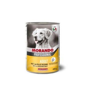 Morando Migliorcane Paté Gusto Pollo e Tacchino Alimento Umido Completo per Cane Adulto Media Grande Taglia Formato 405 g