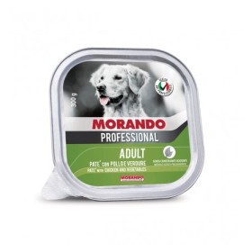 Morando Migliorcane Paté Gusto Pollo e Verdure Alimento Umido Completo per Cane Adulto Media Grande Taglia Formato 300 g