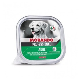Morando Migliorcane Paté Gusto Vitello e Verdure Alimento Umido Completo per Cane Adulto Media Grande Taglia Formato 300 g