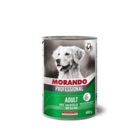 Morando Migliorcane Paté Gusto Vitello Alimento Umido Completo per Cane Adulto Media Grande Taglia Formato 405 g