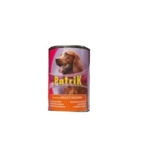 Patrik Bocconcini Pollo e Verdure Alimento Umido Completo per Cane Gusto Pollo e Verdure Formato 405 g