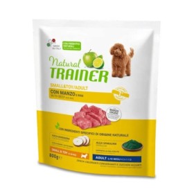 Natural Trainer Cane Mantenimento Small & Toy Adult  Gusto Manzo Crocchette per Cani Adulti Toy e di Taglia Piccola  800 gr