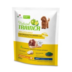 Natural Trainer Cane Mantenimento Small & Toy Adult Prosciutto Crudo Crocchette per Cani Adulti Toy/Taglia Piccola Busta 800 gr