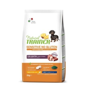 Natural Trainer Cane Sensitive No Gluten Adult Anatra Crocchette Senza Glutine Cani Adulti Senior Toy/Piccola Taglia 2 Kg