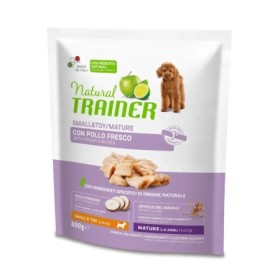 Natural Trainer Cane Small e Toy Gusto Pollo  Senior Crocchette per Cani di Piccola Taglia/Senior Toy anni 8+ Busta 800 gr