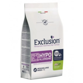 Exclusion Hypoallergenic Dog Medium/Large Gusto Insetto Alimento Secco Dietetico Monoproteico per Cane Adulto 2 kg