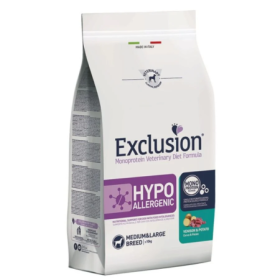 Exclusion Hypoallergenic Venison Potato Alimento Secco Dietetico Monoproteico per Cane Adulto Medium/L Formato 2 kg