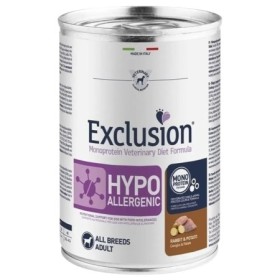 Exclusion Hypoallergenic Rabbit Potato Alimento Umido Dietetico Monoproteico per Cane Adulto All Breeds Formato 400 g