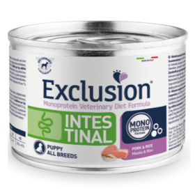 Exclusion Diet Intestinal Puppy All Breeds Gusto Maiale Alimento Secco Dietetico Monoproteico per Cuccioli Formato 200 g