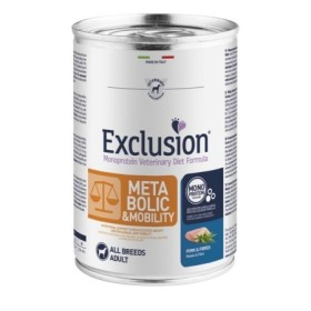 Exclusion Metabolic Mobility Pork Fibres Alimento Umido Dietetico Monoproteico per Cane Adulto All Breeds Formato 200 g