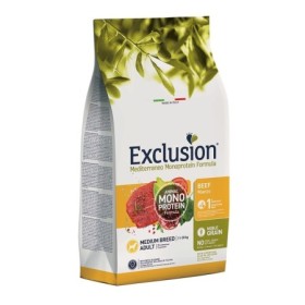Exclution Mediterraneo Monoproteico Cane Adult Medium Breed Noble Grain Gusto Manzo Crocchette per Cani Adulti Sacco 3 kg