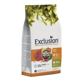 Exclusion Mediterraneo Gusto Manzo Alimento Secco Completo per Cucciolo di Cane Taglia Piccola Formato 500 g