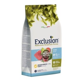Exclusion Mediterraneo Puppy Medium Gusto Tonno Alimento Secco Completo per Cucciolo di Cane Taglia Media Formato 3 kg
