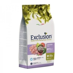Exclusion Light Gusto Pollo Alimento Secco Dietetico Completo per Cane Taglia Piccola Formato 500 g