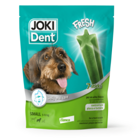 Joki Dent Fresh Small Snack Igiene Orale Alito Fresco Formato 140 g Per Cani Piccoli/Medio