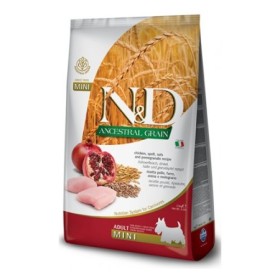 Farmina N&D Ancestral Grain Puppy Mini Cane Gusto Pollo,Farro,Avena,Melograno Crocchette per Cani Cuccioli e Cagne 2,5 kg