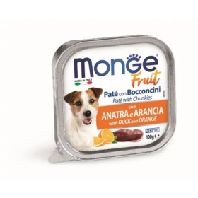 Monge FRUIT Gusto Anatra e Arancia Alimento Umido Completo per Cane Formato 100 g