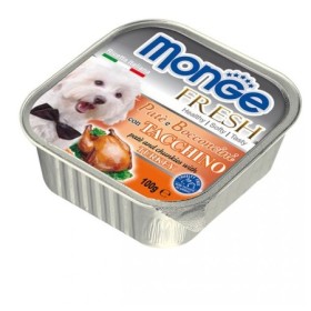 Monge Fresh Vaschetta Gusto Tacchino Alimento Umido Completo per Cane Formato 100 g